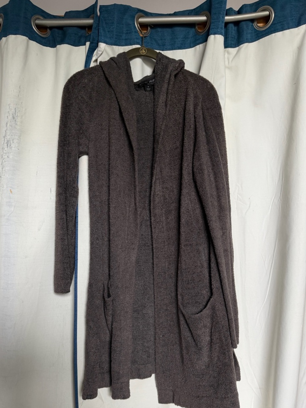 Barefoot Dream Cozy Hooded Long Cardigan - Dark Charcoal